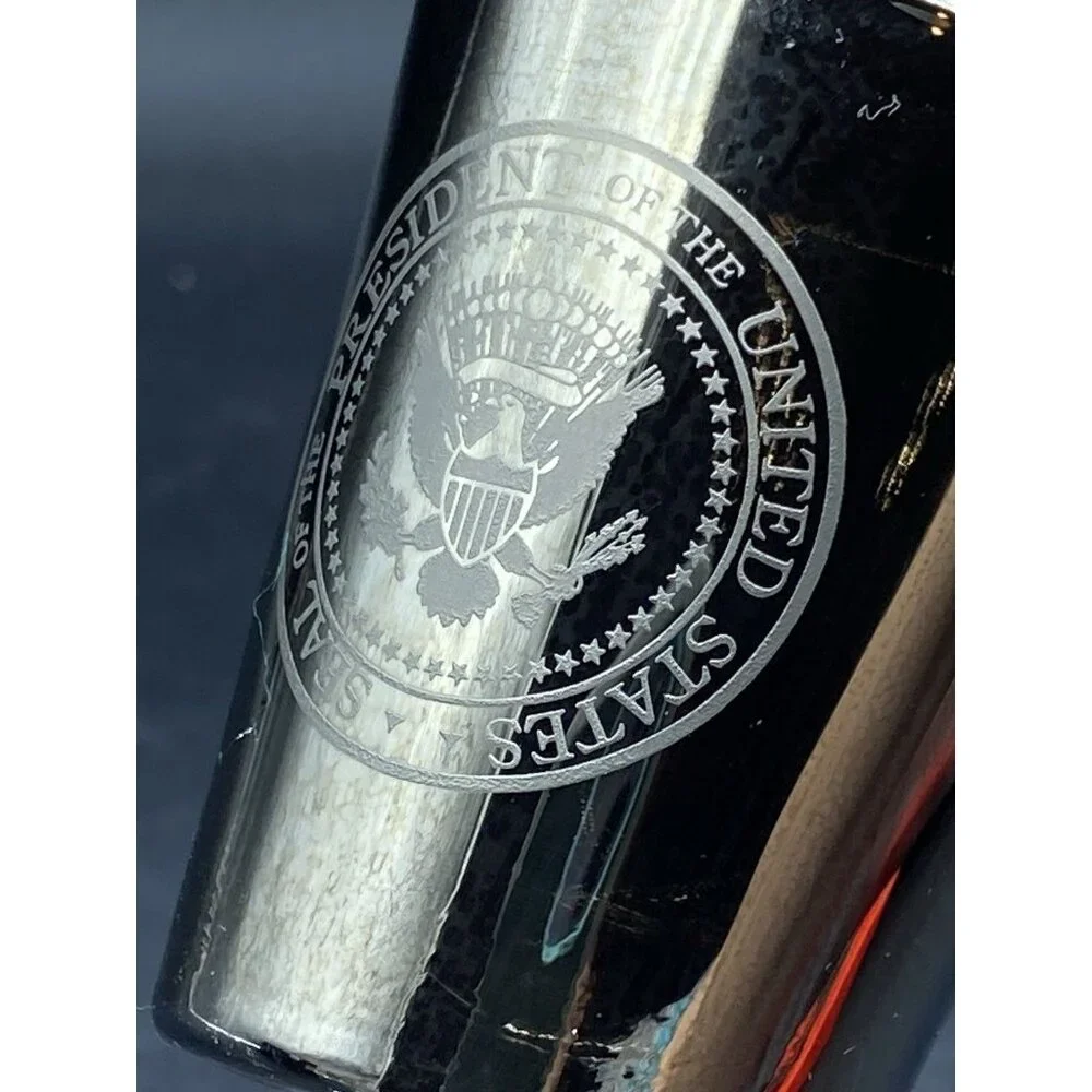 Mirrored Shot Glass Eisenhower Presidential Library Museum Abilene Kansas
